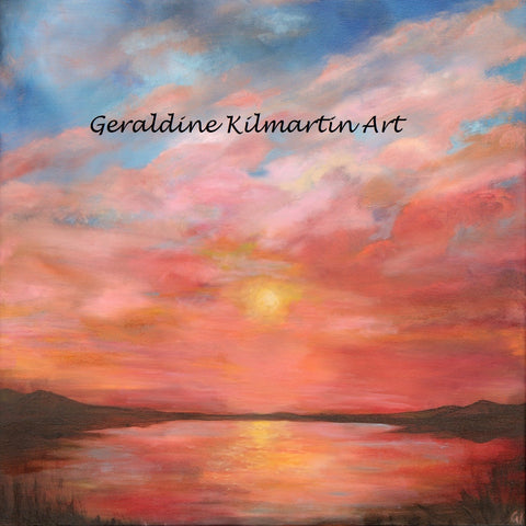 Connemara Sunset. Original Oil painting