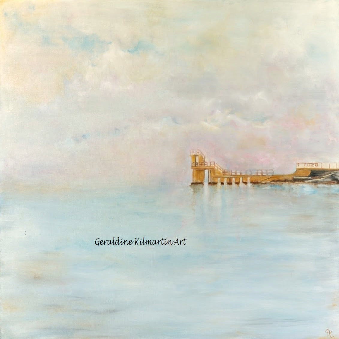 Still Waters at Salthill. Original Oil Painting      SOLD