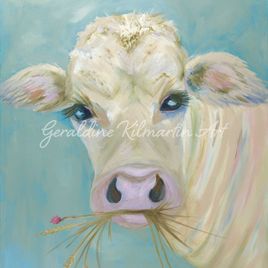 水彩壁絵 Watercolor *The Tender Calf Calf* 水彩壁絵 Watercolor *The Tender Calf Calf* 【公式通販】